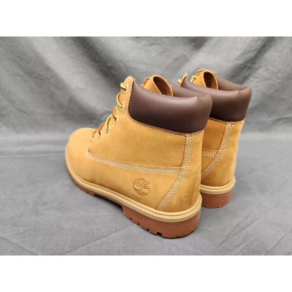 Timberland Youth 6 Inch Premium Waterproof Boots Wheat Size 10 NEW NO BOX! - Picture 5 of 11